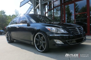 2013 Hyundai Genesis with Lexani R-Seventeen wheels