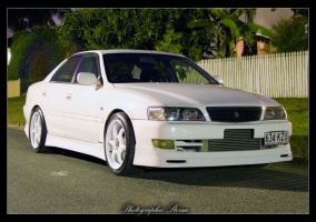1999 Toyota Chaser with 18x9 Buddy Club SP1 wheels