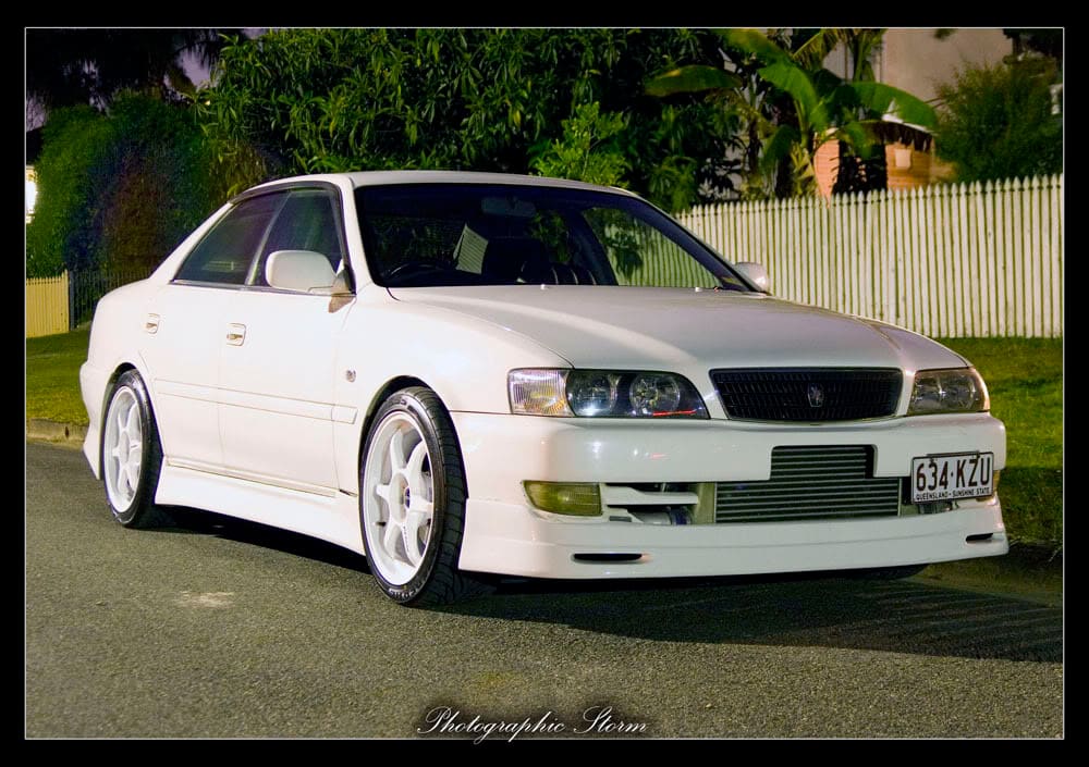 1999 Toyota Chaser with 18x9 Buddy Club SP1 wheels