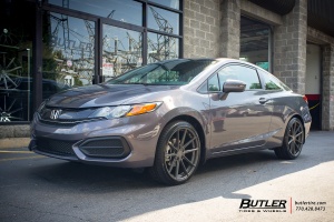 2015 Honda Civic with TSW Bathurst wheels