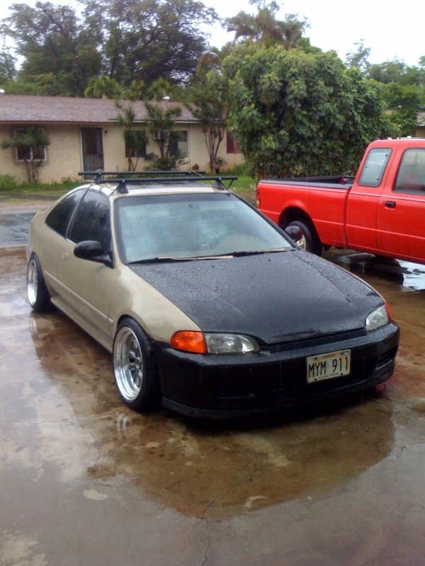 1993 Honda Civic with 16x8 XXR 513 wheels