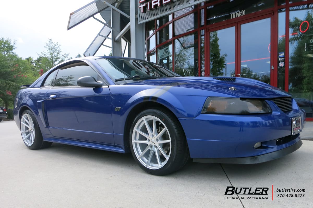 2002 Ford Mustang with TSW Bathurst wheels