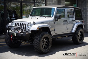 2014 Jeep Wrangler with Black Rhino Sierra wheels