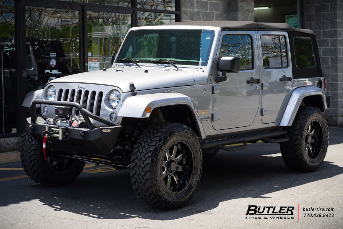 2014 Jeep Wrangler with Black Rhino Sierra wheels