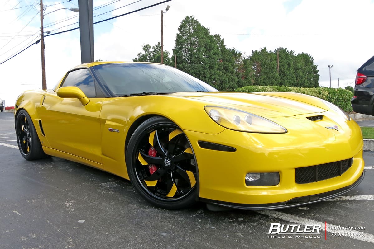 2011 Chevrolet Corvette with Lexani LF721 wheels