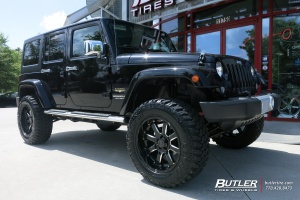 2014 Jeep Wrangler with Black Rhino Sierra wheels