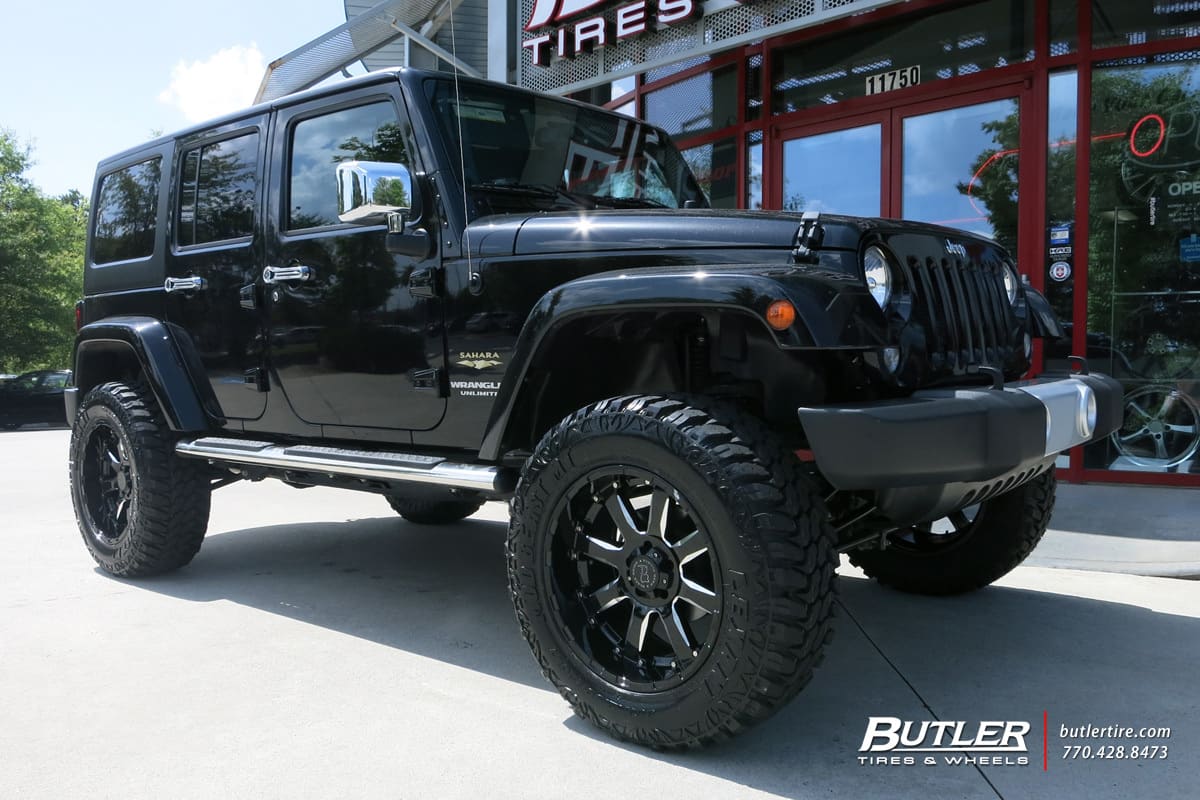 2014 Jeep Wrangler with Black Rhino Sierra wheels