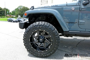 2013 Jeep Wrangler Unlimited with Fuel Renegade wheels