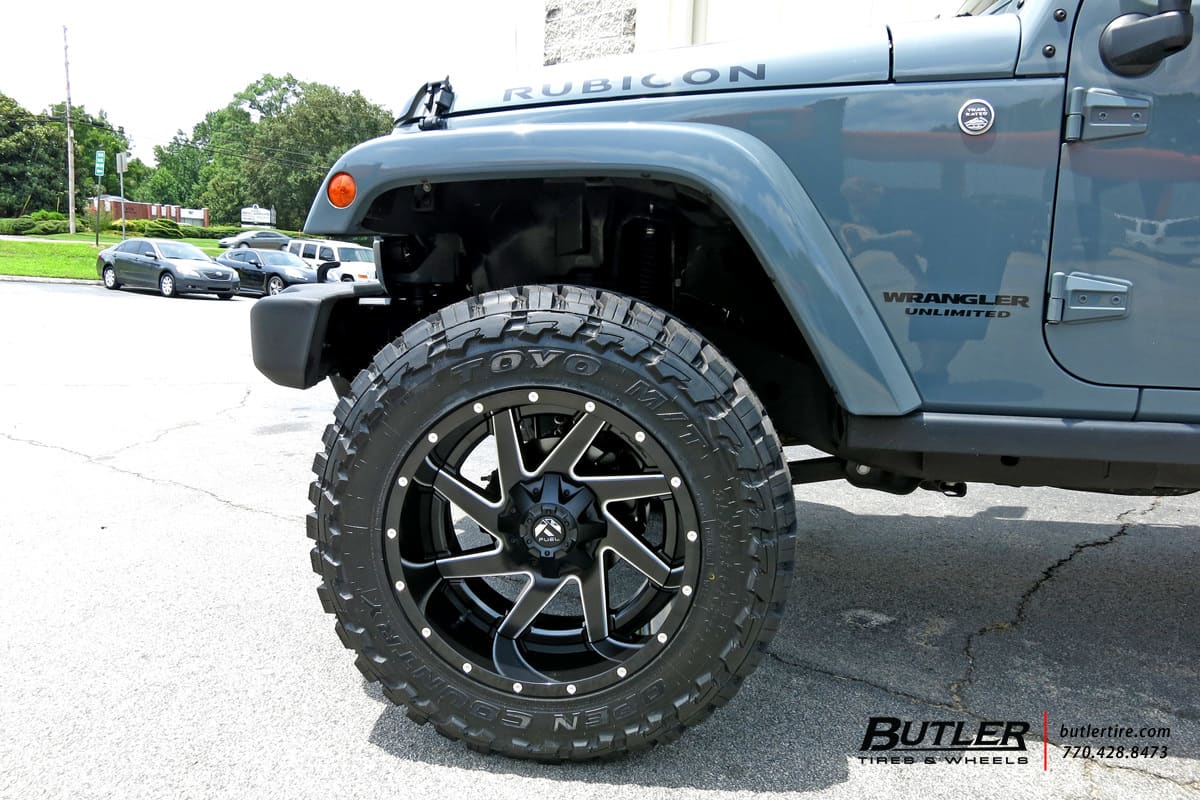 2013 Jeep Wrangler Unlimited with Fuel Renegade wheels