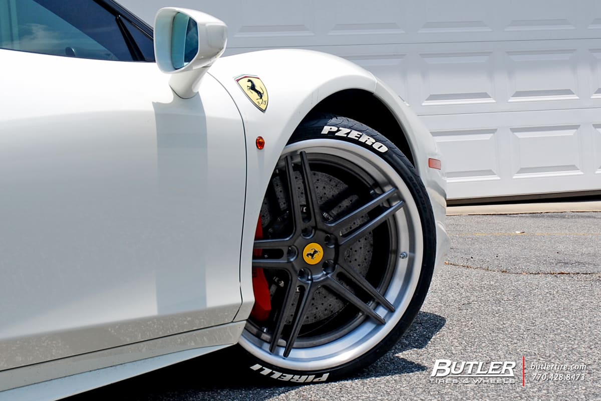 2014 Ferrari 458 Italia with Avant Garde AGL15 wheels