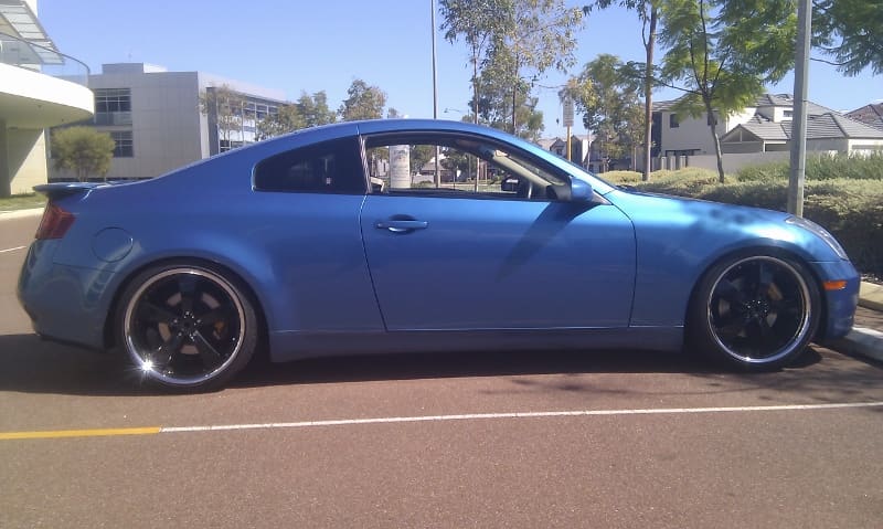 2003 Infiniti G35 with 20x8.5 wheels