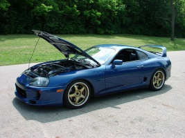 1996 Toyota Supra with Gram Lights 57-Pro wheels