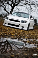 2005 Scion tC with 18x9.5 Rota DPTs wheels