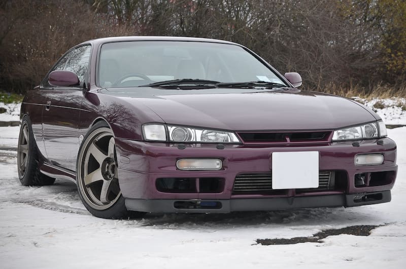 1997 Nissan S14 with 18x9.5 Rota GTR wheels