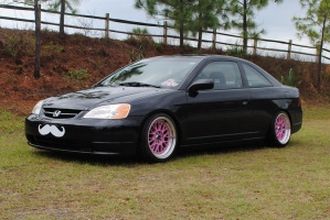 2003 Honda Civic with 16x8 XXR 521 wheels