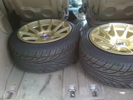 1990 Nissan S13 with 17x9.75 XXR 527 wheels