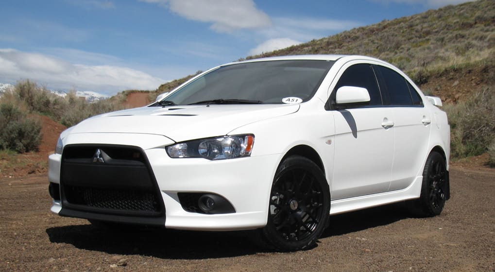 2010 Mitsubishi Lancer Evolution with 17x8 TSW Nurburgring wheels