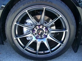 2010 Mitsubishi Lancer Evolution with 18x8.75 XXR 527 wheels