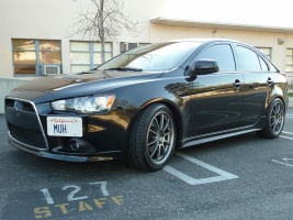 2010 Mitsubishi Lancer Sportback with 18x8.5 TRMotorSport MT1 wheels
