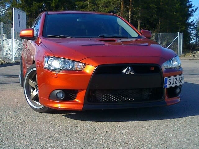 2010 Mitsubishi Lancer Sportback with 18x9.5 Lenso PD1 wheels