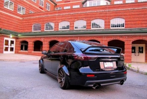 2010 Mitsubishi Lancer Sportback with 18x9.75 XXR 527 wheels