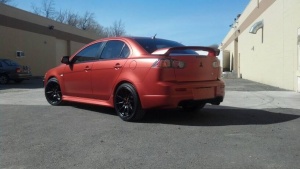 2010 Mitsubishi Lancer Evolution with 18x8.75 XXR 527 wheels