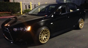 2010 Mitsubishi Lancer Evolution with 18x9.75 XXR 530 wheels