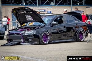 2010 Mitsubishi Lancer Evolution with 18x10.5 Avant Garde F142 wheels