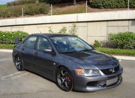 2008 Mitsubishi Lancer Evolution with 18x8.5 Gram Lights 57Maximum wheels