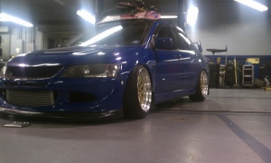 2005 Mitsubishi Lancer Evolution with 18x10 XXR 521 wheels