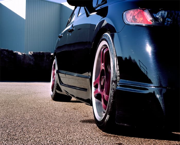 2006 Honda Civic with 17x9 Advan SA3R wheels