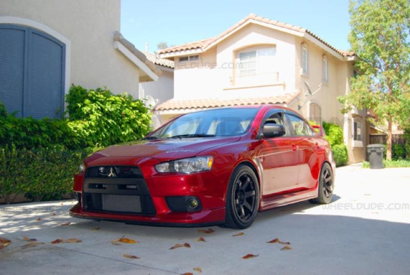 2010 Mitsubishi Lancer Evolution with 18x9.5 Rota Grid wheels