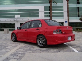 2003 Mitsubishi Lancer Evolution with 17x8.5 Gramlights 57S wheels