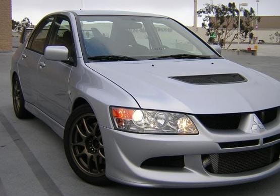 2004 Mitsubishi Lancer Evolution with 17x8 Work Emotion CR Kai wheels