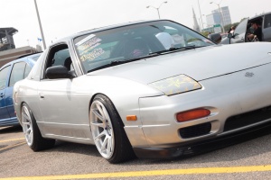 1990 Nissan S13 with 17x9.75 XXR 527 wheels