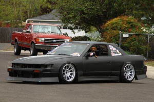 1992 Nissan S13 with 17x10 XXR 527 wheels