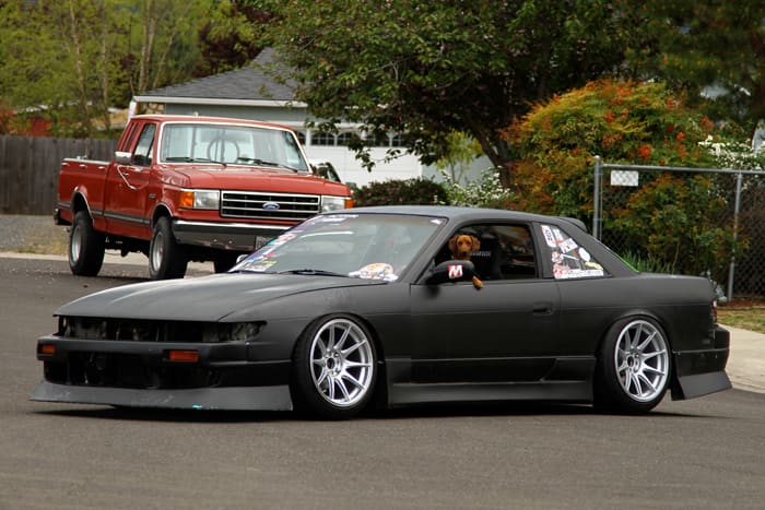 1992 Nissan S13 with 17x10 XXR 527 wheels