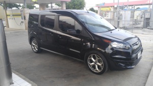 2015 Ford Transit Connect with OEM Ford Focus ST wheels