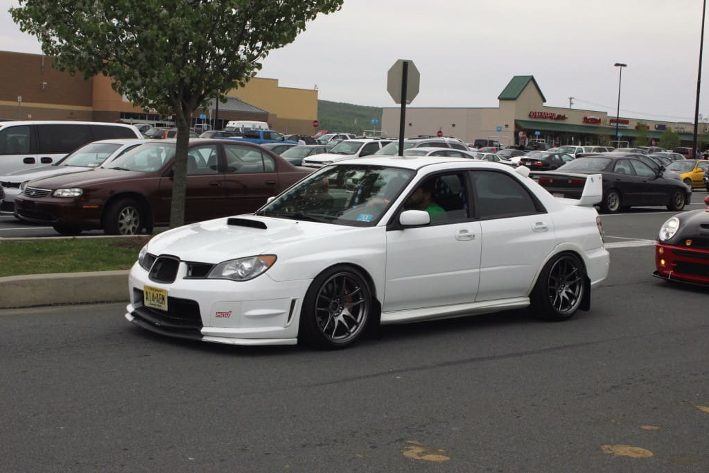 2006 Subaru Impreza WRX STi with 18x9.5 rota torque wheels