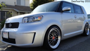 2009 Scion xB with 19x8.5 Replica BBS LM wheels