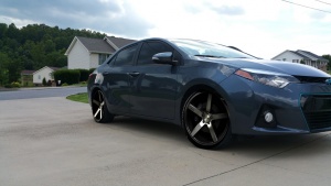 2015 Toyota Corolla with 19x8.5 Niche Milan wheels
