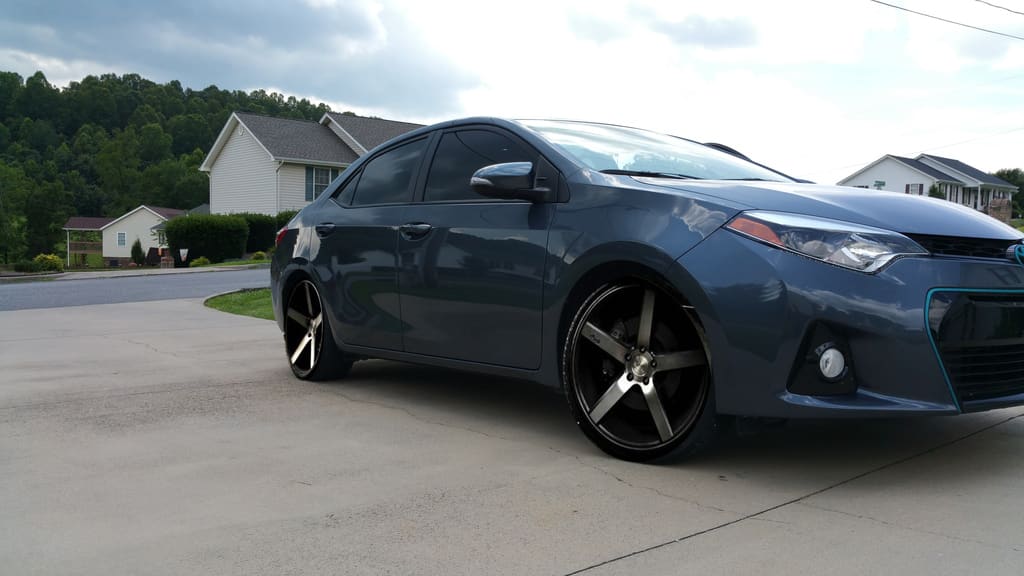 2015 Toyota Corolla with 19x8.5 Niche Milan wheels