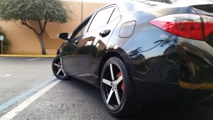 2015 Toyota Corolla with 18x8 wheels