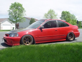 1999 Honda Civic with 15x8 wheels