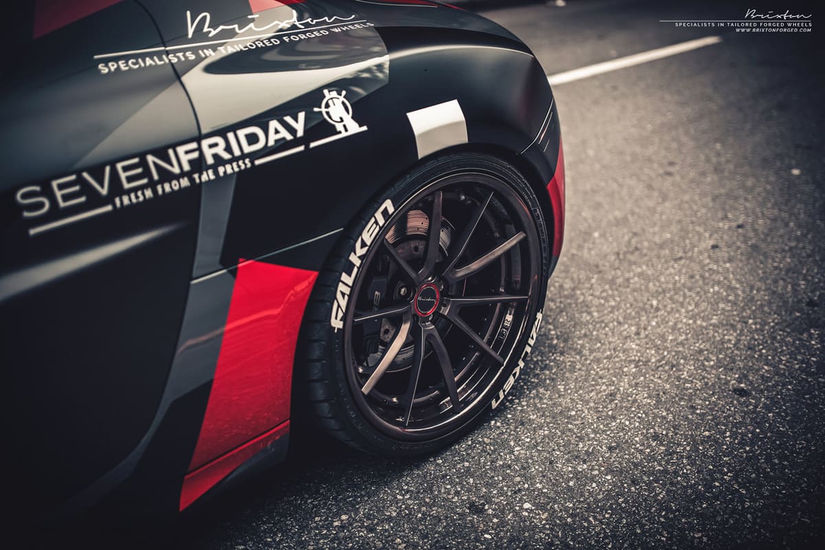 2015 Audi R8 with 20x9 Brixton WR3 Targa wheels