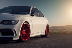 2010 BMW M3 with 20x9.5 Vossen V-FF 103 wheels