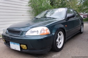1998 Honda Civic with 15x6.5 Rota Slipstream wheels