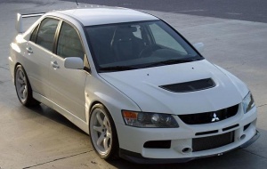 2008 Mitsubishi Lancer Evolution with 18x9.5 Gram Lights 57Maximum wheels