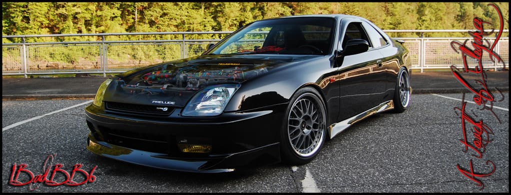1997 Honda Prelude with 17x8 WORK VS-XX wheels