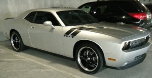 2008 Dodge Challenger with OEM Ford Boss 338 wheels